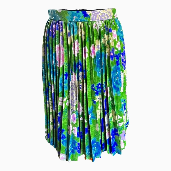 Balenciaga silk pleat skirt